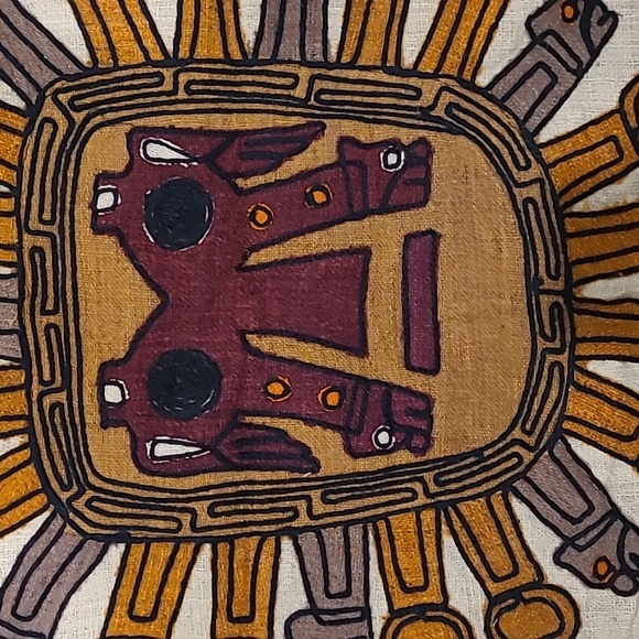 MAYAN TEXTILE WALL HANGING I - Picture 2 of 4